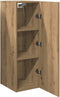 vidaXL - Tv-meubel - 30,5x30x90 - cm - bewerkt - hout - artisanaal - eikenkleurig