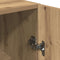 vidaXL - Tv-meubel - 30,5x30x90 - cm - bewerkt - hout - artisanaal - eikenkleurig