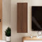 vidaXL - Tv-meubel - 30,5x30x90 - cm - bewerkt - hout - bruin - eikenkleur