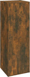vidaXL - Tv-meubel - 30,5x30x90 - cm - bewerkt - hout - gerookt - eikenkleur