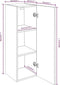 vidaXL - Tv-meubel - 30,5x30x90 - cm - bewerkt - hout - gerookt - eikenkleur