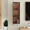 vidaXL - Tv-meubel - 30,5x30x90 - cm - bewerkt - hout - gerookt - eikenkleur