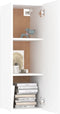 vidaXL - Tv-meubel - 30,5x30x90 - cm - bewerkt - hout - wit
