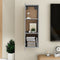 vidaXL - Tv-meubel - 30,5x30x90 - cm - spaanplaat - betongrijs