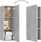 vidaXL - Tv-meubel - 30,5x30x90 - cm - spaanplaat - betongrijs