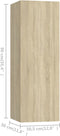 vidaXL - Tv-meubel - 30,5x30x90 - cm - spaanplaat - sonoma - eikenkleurig