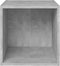 vidaXL - Tv-meubel - 37x35x37 - cm - bewerkt - hout - grijs