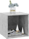 vidaXL - Tv-meubel - 37x35x37 - cm - bewerkt - hout - grijs