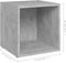vidaXL - Tv-meubel - 37x35x37 - cm - bewerkt - hout - grijs