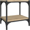 vidaXL - Tv-meubel - 40x33x41 - cm - bewerkt - hout - en - staal - sonoma - eikenkleurig