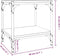 vidaXL - Tv-meubel - 40x33x41 - cm - bewerkt - hout - en - staal - bruin - eikenkleur