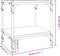vidaXL - Tv-meubel - 40x33x41 - cm - bewerkt - hout - en - staal - grijs - sonoma - eiken