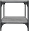vidaXL - Tv-meubel - 40x33x41 - cm - bewerkt - hout - en - staal - grijs - sonoma - eiken