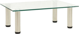vidaXL - Tv-meubel - 40x35x17 - cm - gehard - glas - transparant