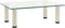 vidaXL - Tv-meubel - 40x35x17 - cm - gehard - glas - transparant