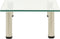 vidaXL - Tv-meubel - 40x35x17 - cm - gehard - glas - transparant