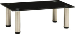 vidaXL - Tv-meubel - 40x35x17 - cm - gehard - glas - zwart
