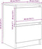 vidaXL - Tv-meubel - 40x35x54 - cm - spaanplaat - artisan - eikenkleurig