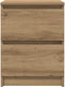 vidaXL - Tv-meubel - 40x35x54 - cm - spaanplaat - artisan - eikenkleurig