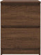 vidaXL - Tv-meubel - 40x35x54 - cm - spaanplaat - bruin - eikenkleurig