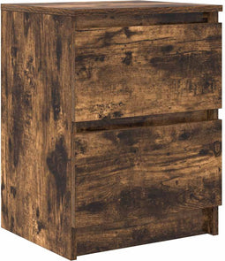 vidaXL - Tv-meubel - 40x35x54 - cm - spaanplaat - gerookt - eikenkleurig
