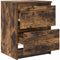 vidaXL - Tv-meubel - 40x35x54 - cm - spaanplaat - gerookt - eikenkleurig