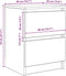 vidaXL - Tv-meubel - 40x35x54 - cm - spaanplaat - wit
