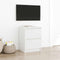 vidaXL - Tv-meubel - 40x35x54 - cm - spaanplaat - wit