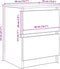 vidaXL - Tv-meubel - 40x35x54 - cm - spaanplaat - zwart