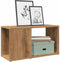 vidaXL - Tv-meubel - 60x24x32 - cm - bewerkt - hout - artisanaal - eikenkleur
