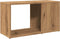 vidaXL - Tv-meubel - 60x24x32 - cm - bewerkt - hout - artisanaal - eikenkleur