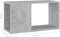vidaXL - Tv-meubel - 60x24x32 - cm - bewerkt - hout - betongrijs