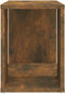 vidaXL - Tv-meubel - 60x24x32 - cm - bewerkt - hout - gerookt - eikenkleurig