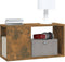vidaXL - Tv-meubel - 60x24x32 - cm - bewerkt - hout - gerookt - eikenkleurig