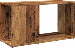 vidaXL - Tv-meubel - 60x24x32 - cm - bewerkt - hout - oud - houtkleurig