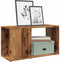 vidaXL - Tv-meubel - 60x24x32 - cm - bewerkt - hout - oud - houtkleurig