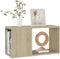 vidaXL - Tv-meubel - 60x24x32 - cm - bewerkt - hout - sonoma - eikenkleurig