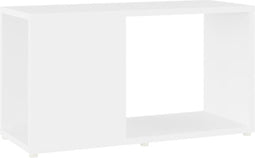 vidaXL - Tv-meubel - 60x24x32 - cm - bewerkt - hout - wit