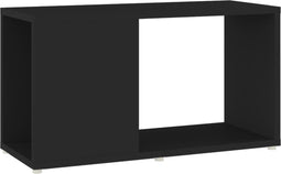 vidaXL - Tv-meubel - 60x24x32 - cm - bewerkt - hout - zwart