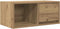 vidaXL - TV-meubel - 60x31x25,5 - cm - bewerkt - hout - artisanaal - eikenkleur