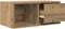 vidaXL - TV-meubel - 60x31x25,5 - cm - bewerkt - hout - artisanaal - eikenkleur