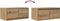 vidaXL - TV-meubel - 60x31x25,5 - cm - bewerkt - hout - artisanaal - eikenkleur