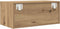 vidaXL - TV-meubel - 60x31x25,5 - cm - bewerkt - hout - artisanaal - eikenkleur