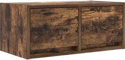 vidaXL - TV-meubel - 60x31x25,5 - cm - bewerkt - hout - gerookt - eikenkleurig
