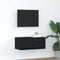 vidaXL - TV-meubel - 60x31x25,5 - cm - spaanplaat - zwart - eikenkleurig