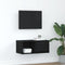 vidaXL - TV-meubel - 60x31x25,5 - cm - spaanplaat - zwart - eikenkleurig