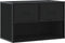 vidaXL - Tv-meubel - 60x31x39,5 - cm - bewerkt - hout - en - metaal - zwart