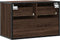 vidaXL - Tv-meubel - 60x31x39,5 - cm - bewerkt - hout - metaal - bruin - eikenkleurig