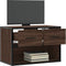 vidaXL - Tv-meubel - 60x31x39,5 - cm - bewerkt - hout - metaal - bruin - eikenkleurig