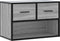 vidaXL - Tv-meubel - 60x31x39,5 - cm - bewerkt - hout - metaal - grijs - sonoma - eiken